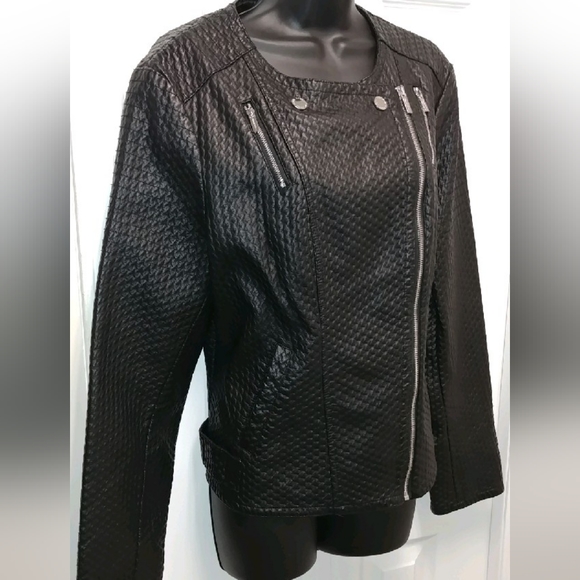 Karl Lagerfeld quilted moto jacket - Picture 7 of 10